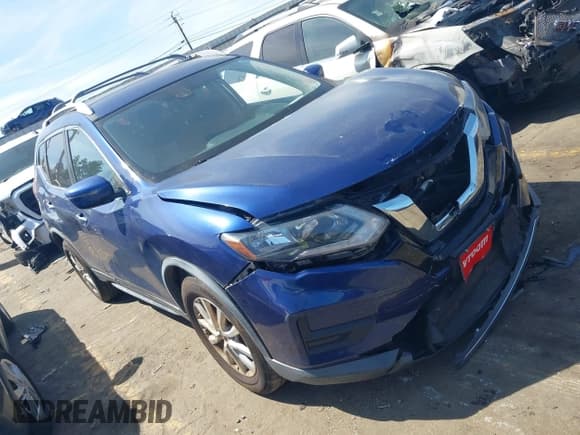 ✅ 2019 Nissan Rogue SV • VIN: KNMAT2MT0KP551258 • Лот: 41893887. Опубликован ранее на IAAI с пробегом 44 302 миль. Бесплатный доступ к архиву аукционных продаж из США и подробный отчёт об истории автомобиля на DreamBid. Изображение 1.