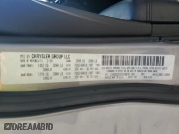 ✅ 2014 Dodge Durango Limited • VIN: 1C4RDHDG1EC419479 • Лот: 80712785. Опубликован ранее на Copart с пробегом 229 490 миль. Бесплатный доступ к архиву аукционных продаж из США и подробный отчёт об истории автомобиля на DreamBid. Изображение 12.