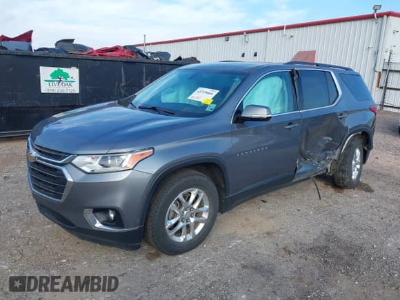 ✅ 2019 Chevrolet Traverse LT Cloth • VIN: 1GNERGKW3KJ116335 • Lot: 43729866. Wystawiony na IAAI z przebiegiem 118 186 mil. Bezpłatny archiwum sprzedaży aukcyjnych z USA i szczegółowy raport historii pojazdu na DreamBid. Zdjęcie 2.