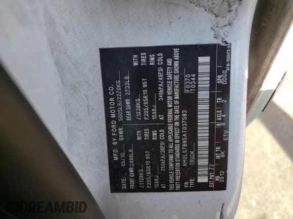 ✅ 2010 Ford Transit Connect XLT • VIN: NM0LS7BN5AT037583 • Лот: 59053103. Опубликован ранее на Copart с пробегом Не указан. Бесплатный доступ к архиву аукционных продаж из США и подробный отчёт об истории автомобиля на DreamBid. Изображение 12.