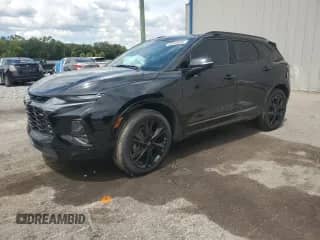 2022 Chevrolet Blazer RS with VIN 3GNKBERSXNS144649, listed as a Copart auction lot 80948635 with 71,882 mi miles and Non repairable. Bid and sale history available at DreamBid. Image 1.