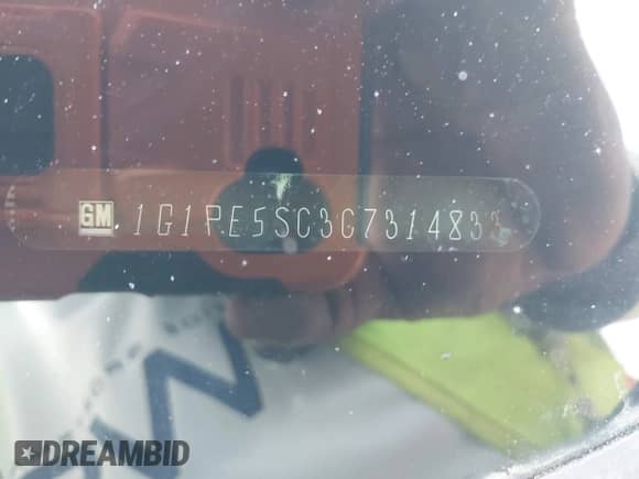 2012 Chevrolet Cruze 1FL z VIN 1G1PE5SC3C7314833, wystawiony jako IAAI lot #43120913 z przebiegiem 171 578 mil mil oraz . Historia ofert i sprzedaży dostępna na DreamBid. Obrazek 9.