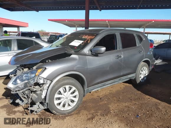 ✅ 2017 Nissan Rogue SV • VIN: KNMAT2MT7HP617202 • Lot: 43630500. Listed on IAAI with 118,648 mi. Free auction sales archive from the USA and detailed vehicle history report at DreamBid. Image 2.