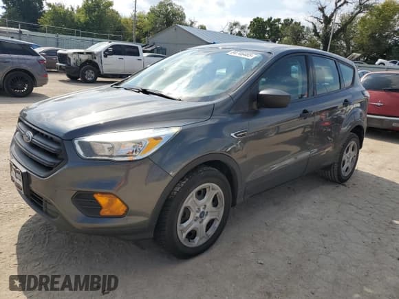 ✅ 2017 Ford Escape S • VIN: 1FMCU0F71HUC25372 • Lot: 84746485. Listed on Copart with 84,491 mi. Free auction sales archive from the USA and detailed vehicle history report at DreamBid. Image 1.