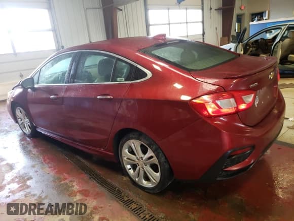 ✅ 2017 Chevrolet Cruze Premier • VIN: 1G1BF5SM6H7125519 • Lot: 37583243. Listed on Copart with 43,672 mi. Free auction sales archive from the USA and detailed vehicle history report at DreamBid. Image 2.
