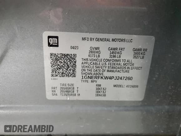 ✅ 2023 Chevrolet Traverse LS • VIN: 1GNERFKW4PJ247260 • Lot: 86665565. Wystawiony na Copart z przebiegiem Nie podano. Bezpłatny archiwum sprzedaży aukcyjnych z USA i szczegółowy raport historii pojazdu na DreamBid. Zdjęcie 13.