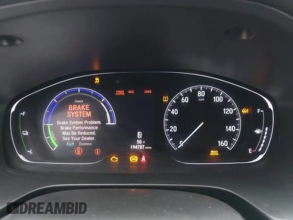 ✅ 2019 Honda Insight EX • VIN: 19XZE4F53KE017758 • Lot: 43750306. Wystawiony na IAAI z przebiegiem 194 787 mil. Bezpłatny archiwum sprzedaży aukcyjnych z USA i szczegółowy raport historii pojazdu na DreamBid. Zdjęcie 7.