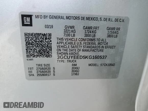 ✅ 2019 Chevrolet Silverado 1500 RST • VIN: 3GCUYEED5KG160537 • Lot: 68930774. Wystawiony na Copart z przebiegiem 65 000 mil. Bezpłatny archiwum sprzedaży aukcyjnych z USA i szczegółowy raport historii pojazdu na DreamBid. Zdjęcie 14.