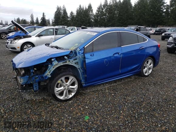 ✅ 2017 Chevrolet Cruze Premier • VIN: 1G1BF5SM4H7198520 • Лот: 72069292. Опубликован ранее на Copart с пробегом Не указан. Бесплатный доступ к архиву аукционных продаж из США и подробный отчёт об истории автомобиля на DreamBid. Изображение 1.