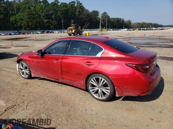 ✅ 2021 Infiniti Q50 Sensory • VIN: JN1EV7CP7MM707297 • Лот: 68129495. Опубликован ранее на Copart с пробегом 54 694 миль. Бесплатный доступ к архиву аукционных продаж из США и подробный отчёт об истории автомобиля на DreamBid. Изображение 2.