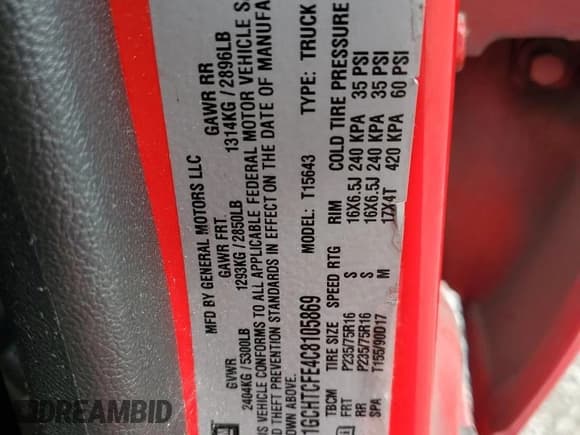 ✅ 2012 Chevrolet Colorado 1LT • VIN: 1GCHTCFE4C8105869 • Лот: 73372854. Опубликован ранее на Copart с пробегом 137 068 миль. Бесплатный доступ к архиву аукционных продаж из США и подробный отчёт об истории автомобиля на DreamBid. Изображение 14.