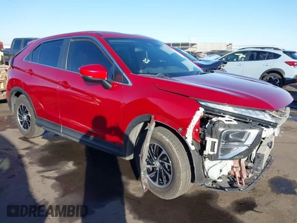 ✅ 2022 Mitsubishi Eclipse Cross ES • VIN: JA4ASUAA0NZ001837 • Lot: 41096518. Listed on IAAI with 91,117 mi. Free auction sales archive from the USA and detailed vehicle history report at DreamBid. Image 1.