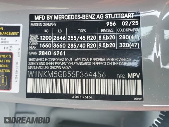 ✅ 2025 Mercedes-Benz GLC 350e • VIN: W1NKM5GB5SF364456 • Лот: 82284215. Опубликован ранее на Copart с пробегом 7 303 миль. Бесплатный доступ к архиву аукционных продаж из США и подробный отчёт об истории автомобиля на DreamBid. Изображение 14.
