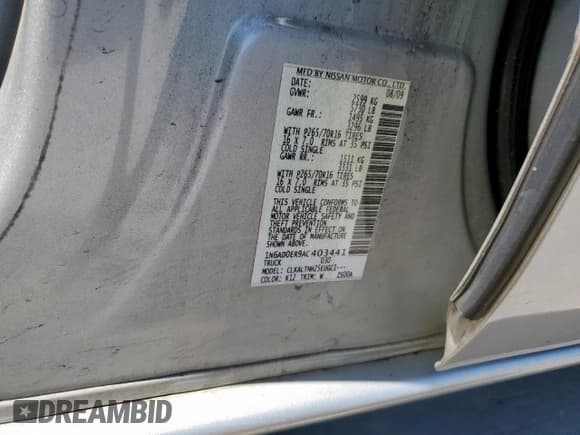 ✅ 2010 Nissan Frontier SE • VIN: 1N6AD0ER9AC403441 • Lot: 52194705. Listed on Copart with 158,742 mi. Free auction sales archive from the USA and detailed vehicle history report at DreamBid. Image 14.