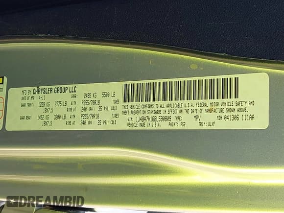 ✅ 2011 Jeep Wrangler Unlimited 70th Anniversary • VIN: 1J4BA7H16BL590809 • Лот: 42706567. Опубликован ранее на IAAI с пробегом 125 703 миль. Бесплатный доступ к архиву аукционных продаж из США и подробный отчёт об истории автомобиля на DreamBid. Изображение 9.