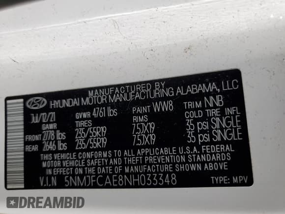 ✅ 2022 Hyundai Tucson SEL • VIN: 5NMJFCAE8NH033348 • Lot: 76280764. Wystawiony na Copart z przebiegiem 26 869 mil. Bezpłatny archiwum sprzedaży aukcyjnych z USA i szczegółowy raport historii pojazdu na DreamBid. Zdjęcie 13.