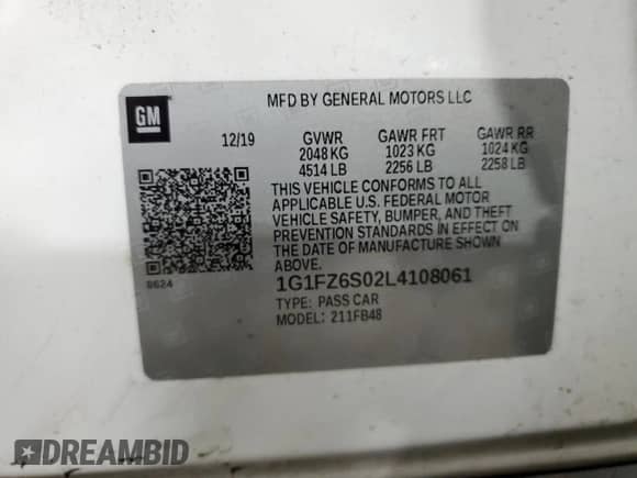 2020 Chevrolet Bolt EV Premier z VIN 1G1FZ6S02L4108061, wystawiony jako Copart lot #74877883 z przebiegiem 27 161 mil mil oraz . Historia ofert i sprzedaży dostępna na DreamBid. Obrazek 12.