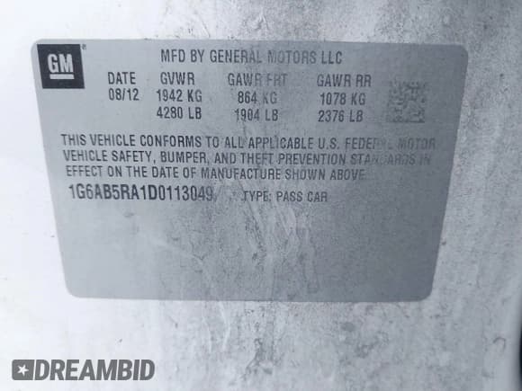 ✅ 2013 Cadillac ATS Luxury • VIN: 1G6AB5RA1D0113049 • Lot: 43594660. Wystawiony na IAAI z przebiegiem 224 466 mil. Bezpłatny archiwum sprzedaży aukcyjnych z USA i szczegółowy raport historii pojazdu na DreamBid. Zdjęcie 9.