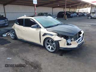 2019 Hyundai Veloster Turbo R-Spec z VIN KMHTH6ABXKU015198, wystawiony jako IAAI lot #41013929 z przebiegiem 79 724 mil mil oraz . Historia ofert i sprzedaży dostępna na DreamBid. Obrazek 1.