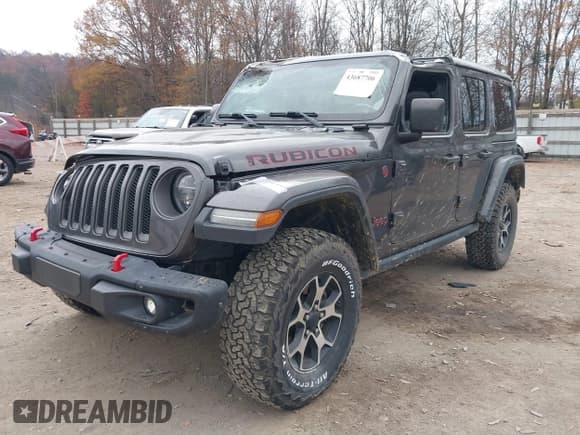 ✅ 2021 Jeep Wrangler Unlimited Rubicon • VIN: 1C4HJXFG2MW505280 • Lot: 43687706. Listed on IAAI with 48,885 mi. Free auction sales archive from the USA and detailed vehicle history report at DreamBid. Image 2.