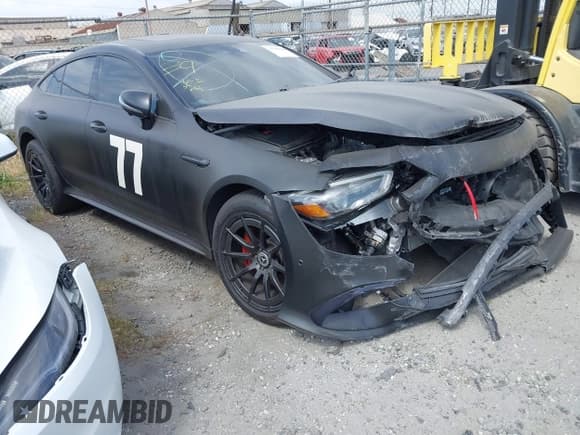 ✅ 2019 Mercedes-Benz AMG GT 53 • VIN: WDD7X6BB6KA007629 • Lot: 41782028. Listed on IAAI with 69,815 mi. Free auction sales archive from the USA and detailed vehicle history report at DreamBid. Image 1.