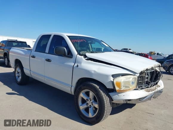 ✅ 2006 Dodge 1500 SLT • VIN: 1D7HA18N26S555458 • Лот: 43460119. Опубликован ранее на IAAI с пробегом 261 263 миль. Бесплатный доступ к архиву аукционных продаж из США и подробный отчёт об истории автомобиля на DreamBid. Изображение 1.