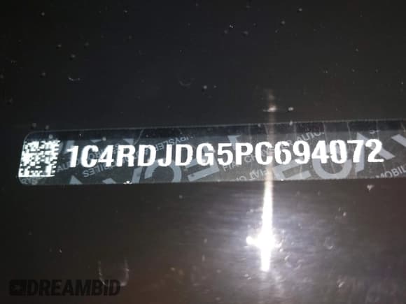 ✅ 2023 Dodge Durango GT Plus • VIN: 1C4RDJDG5PC694072 • Lot: 41971479. Listed on IAAI with 7,374 mi. Free auction sales archive from the USA and detailed vehicle history report at DreamBid. Image 18.