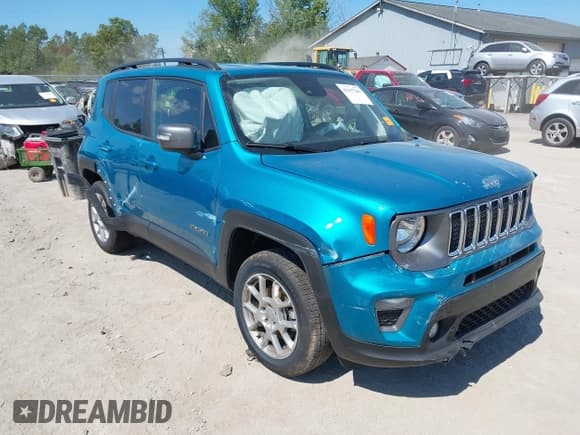 ✅ 2021 Jeep Renegade Limited • VIN: ZACNJDD14MPN34967 • Lot: 43137341. Listed on IAAI with 23,254 mi. Free auction sales archive from the USA and detailed vehicle history report at DreamBid. Image 1.