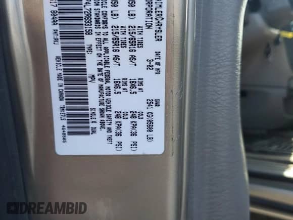 2002 Dodge Caravan EX z VIN 2B8GP74L72R693158, wystawiony jako Copart lot #46673595 z przebiegiem 181 451 mil mil oraz Szkoda całkowita • Salvage title. Historia ofert i sprzedaży dostępna na DreamBid. Obrazek 13.