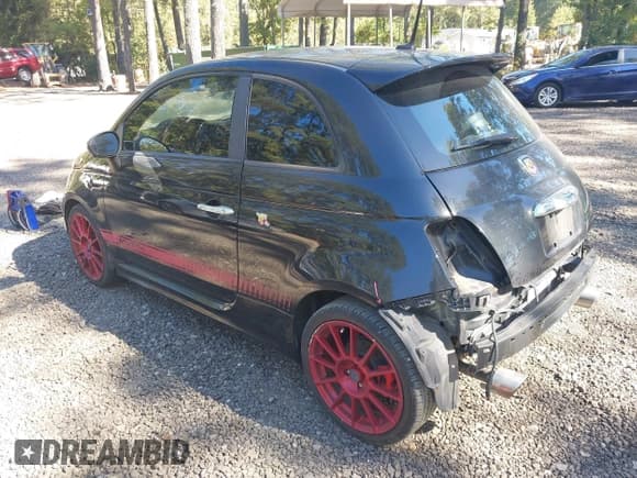 ✅ 2013 FIAT 500 Abarth • VIN: 3C3CFFFH7DT741013 • Lot: 43370648. Listed on IAAI with 74,255 mi. Free auction sales archive from the USA and detailed vehicle history report at DreamBid. Image 3.