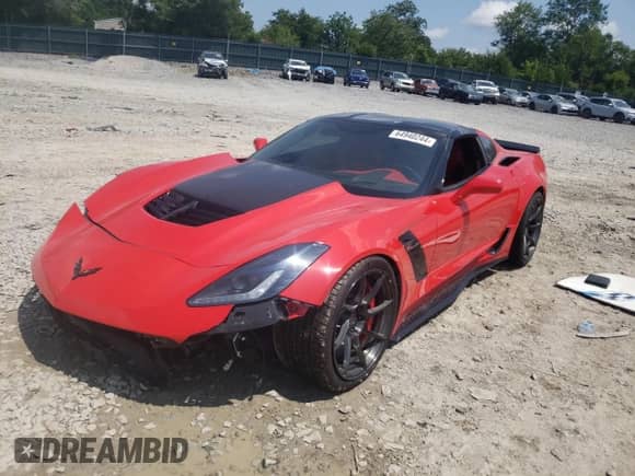 2016 Chevrolet Corvette Z06 3LZ with VIN 1G1YT2D6XG5603337, listed as a Copart auction lot 64940244 with Not provided miles and Salvage title. Bid and sale history available at DreamBid. Image 1.