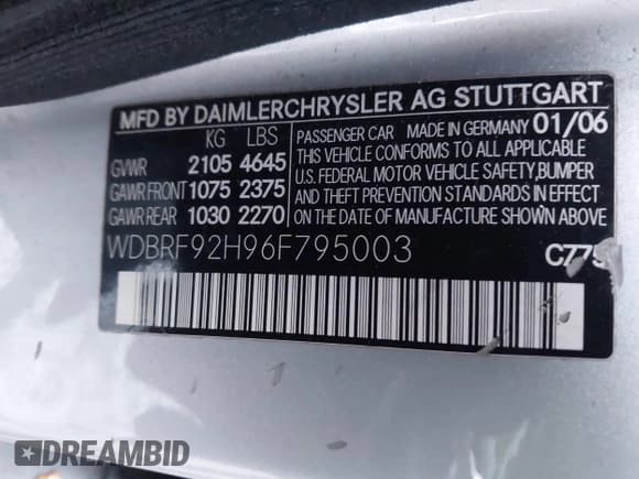 ✅ 2006 Mercedes-Benz C 280 Luxury • VIN: WDBRF92H96F795003 • Lot: 43873716. Wystawiony na IAAI z przebiegiem 121 427 mil. Bezpłatny archiwum sprzedaży aukcyjnych z USA i szczegółowy raport historii pojazdu na DreamBid. Zdjęcie 9.