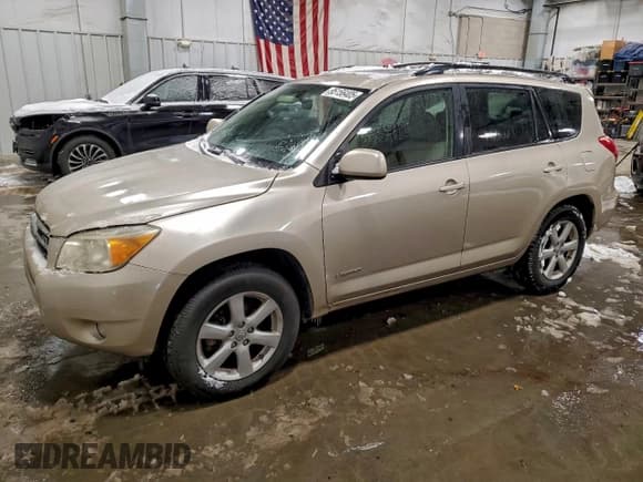 ✅ 2007 Toyota RAV4 Limited • VIN: JTMZK31V275015884 • Lot: 95156405. Listed on Copart with 198,397 mi. Free auction sales archive from the USA and detailed vehicle history report at DreamBid. Image 1.