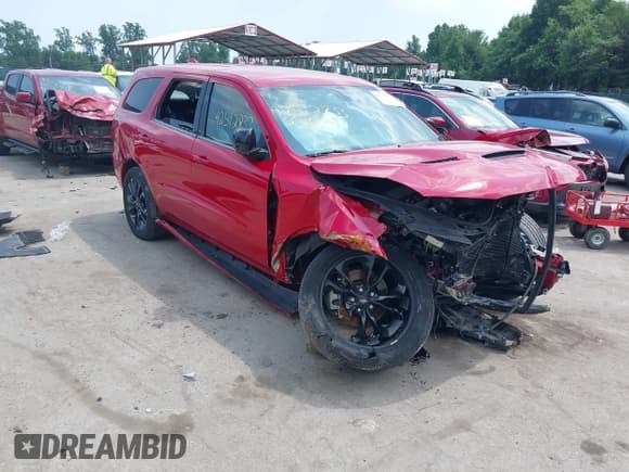 ✅ 2021 Dodge Durango GT Plus • VIN: 1C4RDJDG1MC747197 • Lot: 42592833. Wystawiony na IAAI z przebiegiem 62 782 mil. Bezpłatny archiwum sprzedaży aukcyjnych z USA i szczegółowy raport historii pojazdu na DreamBid. Zdjęcie 1.