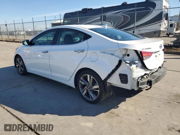 ✅ 2014 Hyundai Elantra Limited • VIN: 5NPDH4AE8EH478804 • Lot: 82603725. Listed on Copart with 106,805 mi. Free auction sales archive from the USA and detailed vehicle history report at DreamBid. Image 2.