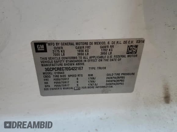 ✅ 2014 Chevrolet Silverado 1500 LT • VIN: 3GCPCREC7EG422167 • Лот: 64689085. Опубликован ранее на Copart с пробегом 233 955 миль. Бесплатный доступ к архиву аукционных продаж из США и подробный отчёт об истории автомобиля на DreamBid. Изображение 13.