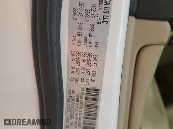 ✅ 2019 Jeep Grand Cherokee Overland • VIN: 1C4RJFCGXKC619805 • Lot: 64515375. Listed on Copart with 94,510 mi. Free auction sales archive from the USA and detailed vehicle history report at DreamBid. Image 13.