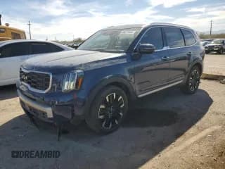 ✅ 2023 Kia Telluride SX Prestige X-Line • VIN: 5XYP5DGC6PG389755 • Lot: 46071655. Wystawiony na Copart z przebiegiem 28 190 mil. Bezpłatny archiwum sprzedaży aukcyjnych z USA i szczegółowy raport historii pojazdu na DreamBid. Zdjęcie 1.