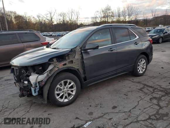 2021 Chevrolet Equinox LT with VIN 2GNAXUEV9M6132027, listed as a Copart auction lot 82780455 with 35,471 mi miles and Salvage title. Bid and sale history available at DreamBid. Image 1.