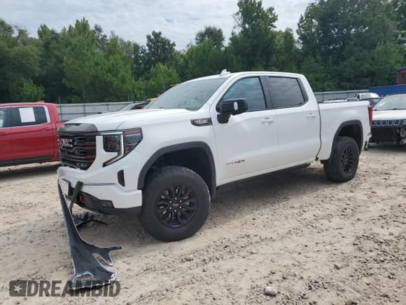 ✅ 2023 GMC Sierra 1500 AT4X • VIN: 3GTUUFEL5PG154494 • Лот: 65573915. Опубликован ранее на Copart с пробегом 25 191 миль. Бесплатный доступ к архиву аукционных продаж из США и подробный отчёт об истории автомобиля на DreamBid. Изображение 1.