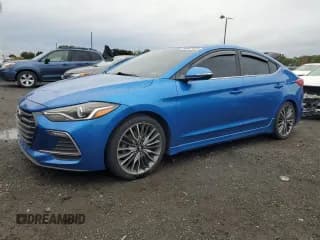 ✅ 2017 Hyundai Elantra Sport • VIN: KMHD04LB2HU319616 • Lot: 86667055. Listed on Copart with 127,620 mi. Free auction sales archive from the USA and detailed vehicle history report at DreamBid. Image 1.