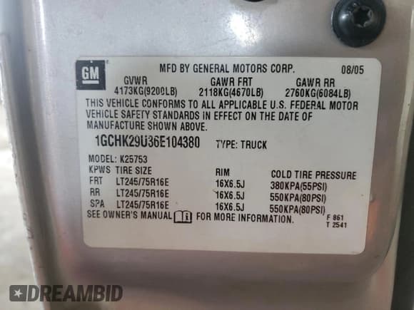 ✅ 2006 Chevrolet Silverado 2500HD Work Truck • VIN: 1GCHK29U36E104380 • Lot: 81989924. Wystawiony na Copart z przebiegiem 125 908 mil. Bezpłatny archiwum sprzedaży aukcyjnych z USA i szczegółowy raport historii pojazdu na DreamBid. Zdjęcie 13.
