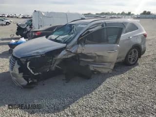 ✅ 2017 Hyundai Santa Fe SE Ultimate • VIN: KM8SRDHF0HU217305 • Lot: 69925095. Listed on Copart with Not provided. Free auction sales archive from the USA and detailed vehicle history report at DreamBid. Image 1.