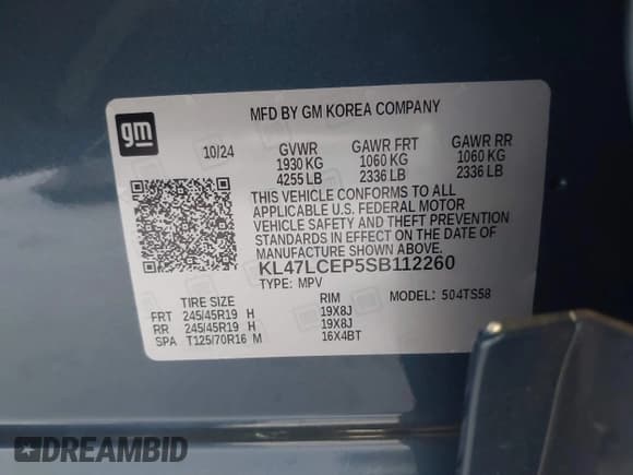 ✅ 2025 Buick Envista Avenir • VIN: KL47LCEP5SB112260 • Lot: 42984652. Listed on IAAI with 10,608 mi. Free auction sales archive from the USA and detailed vehicle history report at DreamBid. Image 9.