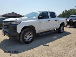 2025 Chevrolet Colorado 2WD Work Truck with VIN 1GCPSBEK6S1120123, listed as a Copart auction lot 69385725 with 21,580 mi miles and Salvage title. Bid and sale history available at DreamBid. Image 1.