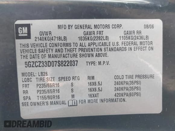 ✅ 2007 Saturn VUE I4 • VIN: 5GZCZ33D07S822037 • Lot: 41436504. Wystawiony na IAAI z przebiegiem 126 860 mil. Bezpłatny archiwum sprzedaży aukcyjnych z USA i szczegółowy raport historii pojazdu na DreamBid. Zdjęcie 9.