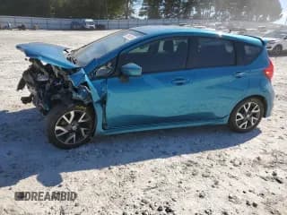 ✅ 2015 Nissan Note SR • VIN: 3N1CE2CP7FL391777 • Lot: 81981155. Listed on Copart with 106,398 mi. Free auction sales archive from the USA and detailed vehicle history report at DreamBid. Image 1.