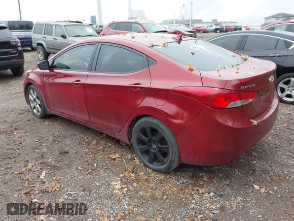 ✅ 2012 Hyundai Elantra GLS • VIN: KMHDH4AE5CU483747 • Lot: 43756900. Listed on IAAI with 180,091 mi. Free auction sales archive from the USA and detailed vehicle history report at DreamBid. Image 3.