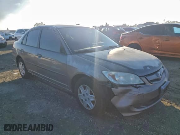 ✅ 2005 Honda Civic VP • VIN: 1HGES16315L025634 • Lot: 93403505. Listed on Copart with 123,728 mi. Free auction sales archive from the USA and detailed vehicle history report at DreamBid. Image 4.