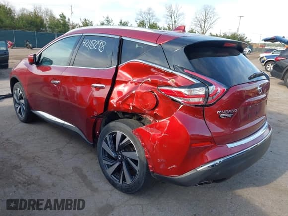✅ 2017 Nissan Murano SL • VIN: 5N1AZ2MH4HN121257 • Lot: 42118298. Listed on IAAI with 46,792 mi. Free auction sales archive from the USA and detailed vehicle history report at DreamBid. Image 6.